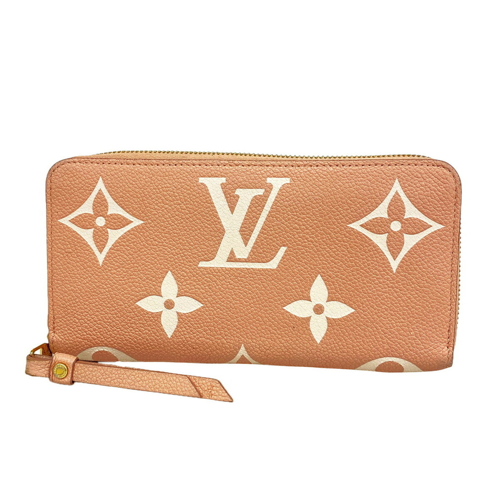 Louis Vuitton Monogram Empreinte Bicolor Zippy Wallet M81645 Rose Trianon (Wo...
